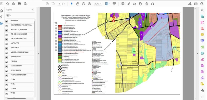 NEMZETGAZDASÁGILAG KIEMELT TERÜLETEN, DEBRECENBEN A DÉLI IPARI PARK TERÜLETÉN SZÁNTÓK ELADÓAK